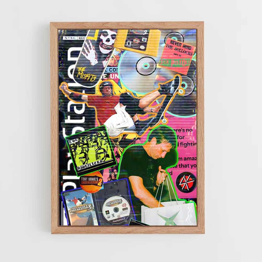 Poster Music Fusion – affiche Skateboard (vue 4)